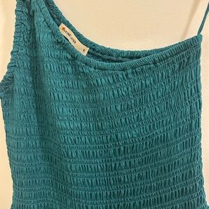 Marine Layer Turquoise Ruched Dress